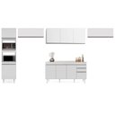 Ver imagem 4 de Armário de Cozinha Modulada 5 Peças Cp14 Balcão com Tampo Branco - Lumil