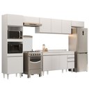 Ver imagem 2 de Armário de Cozinha Modulada 5 Peças Cp14 Balcão com Tampo Branco - Lumil