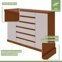 Ver imagem 6 de Cômoda 2 Portas 7 Gavetas 3 Prateleiras Vedra