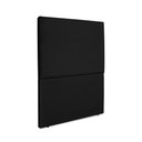 Ver imagem 3 de Cabeceira Estofada Solteiro Luna 90cm Suede Preto