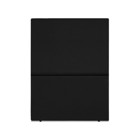 Cabeceira Estofada Solteiro Luna 90cm Suede Preto