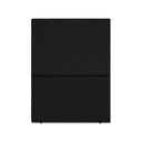 Ver imagem 1 de Cabeceira Estofada Solteiro Luna 90cm Suede Preto