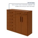 Ver mais imagens de Cômoda 8 Gavetas 2 Portas Toronto 119x142x47 Cm