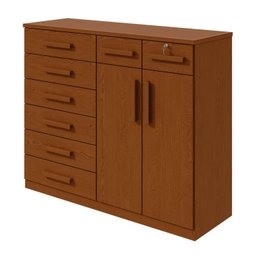 Cômoda 8 Gavetas 2 Portas Toronto 119x142x47 Cm - 14