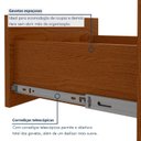 Ver imagem 3 de Cômoda 8 Gavetas 2 Portas Toronto 119x142x47 Cm