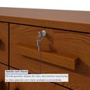 Ver imagem 6 de Cômoda 8 Gavetas 2 Portas Toronto 119x142x47 Cm