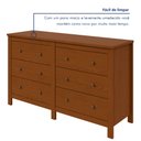 Ver imagem 7 de Cômoda 6 Gavetas 162 X 92cm Maggiore New