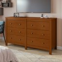 Ver imagem 2 de Cômoda 6 Gavetas 162 X 92cm Maggiore New