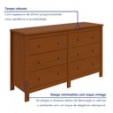 Ver imagem 5 de Cômoda 6 Gavetas 162 X 92cm Maggiore New