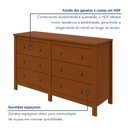 Ver imagem 6 de Cômoda 6 Gavetas 162 X 92cm Maggiore New