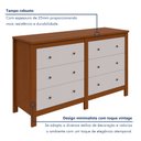 Ver imagem 5 de Cômoda 6 Gavetas em Mdp/mdf Maggiore New