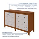 Ver imagem 6 de Cômoda 6 Gavetas em Mdp/mdf Maggiore New