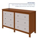 Ver imagem 7 de Cômoda 6 Gavetas em Mdp/mdf Maggiore New