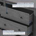 Ver imagem 3 de Cômoda 6 Gavetas em Mdp/mdf Maggiore New