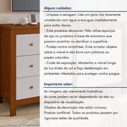 Cômoda 6 Gavetas em Mdp/mdf Maggiore New - 10