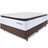 Cama Box Queen Colchão Molas Ensacadas Pillow Top Extra Conforto 158x198 Premium Sleep Bf Colchões - 2