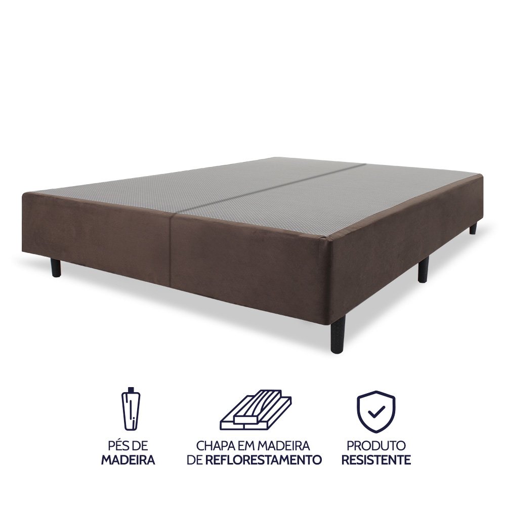 Cama Box Queen Colchão Molas Ensacadas com Pillow Top Extra Conforto 158x198x72cm Premium Sleep Bf C - 6