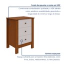 Ver imagem 6 de Mesa de Cabeceira 3 Gavetas Maggiore New
