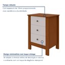 Ver imagem 5 de Mesa de Cabeceira 3 Gavetas Maggiore New