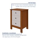 Ver imagem 4 de Mesa de Cabeceira 3 Gavetas Maggiore New