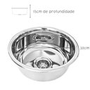 Ver imagem 3 de Inox - Cuba 30cm de Diâmetro C/ Aço 304