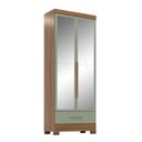 Ver imagem 5 de Quarto Modulado de Canto 3 Peças 5 Portas 2 Gavetas com Espelhos Smart Plus Espresso Móveis