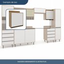 Ver imagem 2 de Armário Aéreo para Cozinha 1 Porta Confort Marrom/Cinamomo/Off White