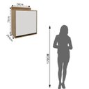 Ver imagem 3 de Armário Aéreo para Cozinha 1 Porta Confort Marrom/Cinamomo/Off White