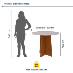 Mesa de Jantar 4 Lugares Quadrada Tampo de Vidro Celebrare - 8