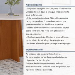 Mesa de Jantar 4 Lugares Quadrada Tampo de Vidro Celebrare - 10