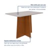 Mesa de Jantar 120x80cm Tampo Mdf/vidro Celebrare - 7