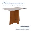 Ver imagem 4 de Mesa de Jantar 120x80cm Tampo Mdf/vidro Celebrare