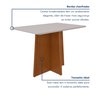 Mesa de Jantar 120x80cm Tampo Mdf/vidro Celebrare - 5