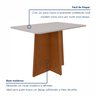 Mesa de Jantar 120x80cm Tampo Mdf/vidro Celebrare - 6