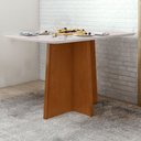 Ver imagem 1 de Mesa de Jantar 120x80cm Tampo Mdf/vidro Celebrare