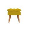 Kit 2 Poltronas + Namoradeira + Puff Opala Decorativa Balaqui Cor:amarelo - 9