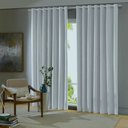 Ver imagem 1 de Cortina Tecido Blackout 100% 420x270 Cm Comfort Cinza com Ilhos
