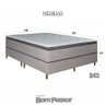 Colchão King Molas Ensacadas Vision + Base 193x203x71 Bom Pastor - 4