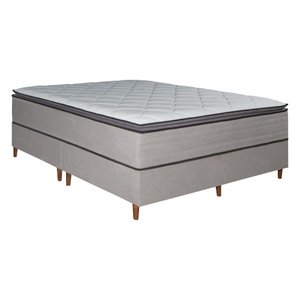 Colchão King Molas Ensacadas Vision + Base 193x203x71 Bom Pastor