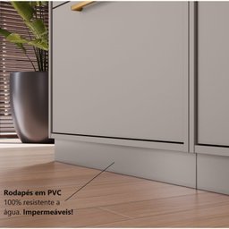 Cristaleira 4 Portas de Vidro 230cm de Altura MDF Rodapé PVC Dobradiça Slow Motion Essence Itatiaia - 8