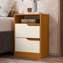 Ver imagem 1 de Mesa de Cabeceira 2 Gavetas sem Pés Doble