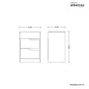 Ver imagem 7 de Mesa de Cabeceira 2 Gavetas sem Pés Doble Marrom