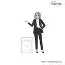 Ver mais imagens de Mesa de Cabeceira 2 Gavetas sem Pés Doble