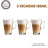 Jogo c/ 3 Xicaras de Vidro Dolce Gusto Nespresso 185Ml - 1