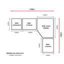 Ver imagem 5 de Guarda Roupa Modulado Safira 009 em Mdf com 5 Portas e 6 Gavetas Una Mobília