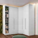 Ver imagem 3 de Guarda Roupa Modulado Safira 009 em Mdf com 5 Portas e 6 Gavetas Una Mobília