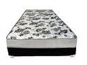 Ver imagem 2 de Cama Box Solteiro Suede Preto + Colchão Solteiro Suede Cinza Espuma 88x188x55