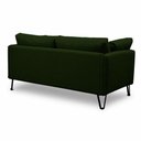 Ver imagem 7 de Sofá Sala de Estar Atena Fixo Pés de Ferro 174cm 2 Lugares Linho Verde M1 - Monari Design