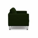 Ver imagem 6 de Sofá Sala de Estar Atena Fixo Pés de Ferro 174cm 2 Lugares Linho Verde M1 - Monari Design