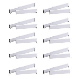 Organizador Divisor de Gaveta Ajustavel Expansivel Kit 10 Unidades Armario Cozinha Guarda Roupa Sepa